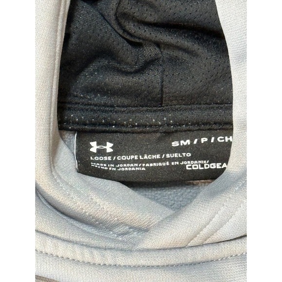 Under Armour Men's Small Gray Pullover Hoodie Long Sleeve Athletic Sweatshirt - Picture 2 of 10